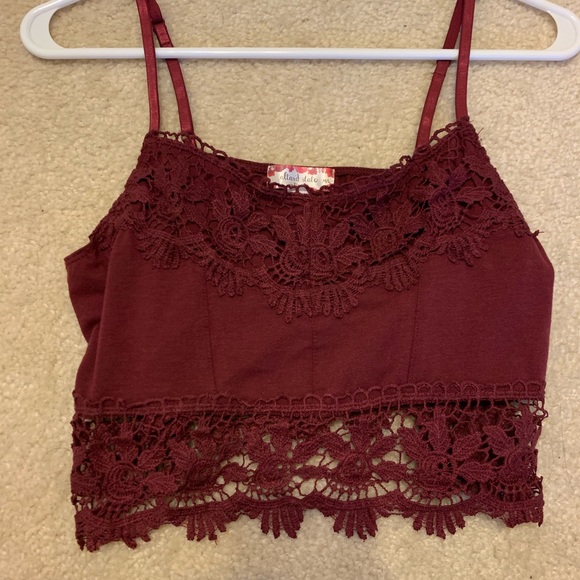 Altar’d State red crop top - Picture 1 of 3
